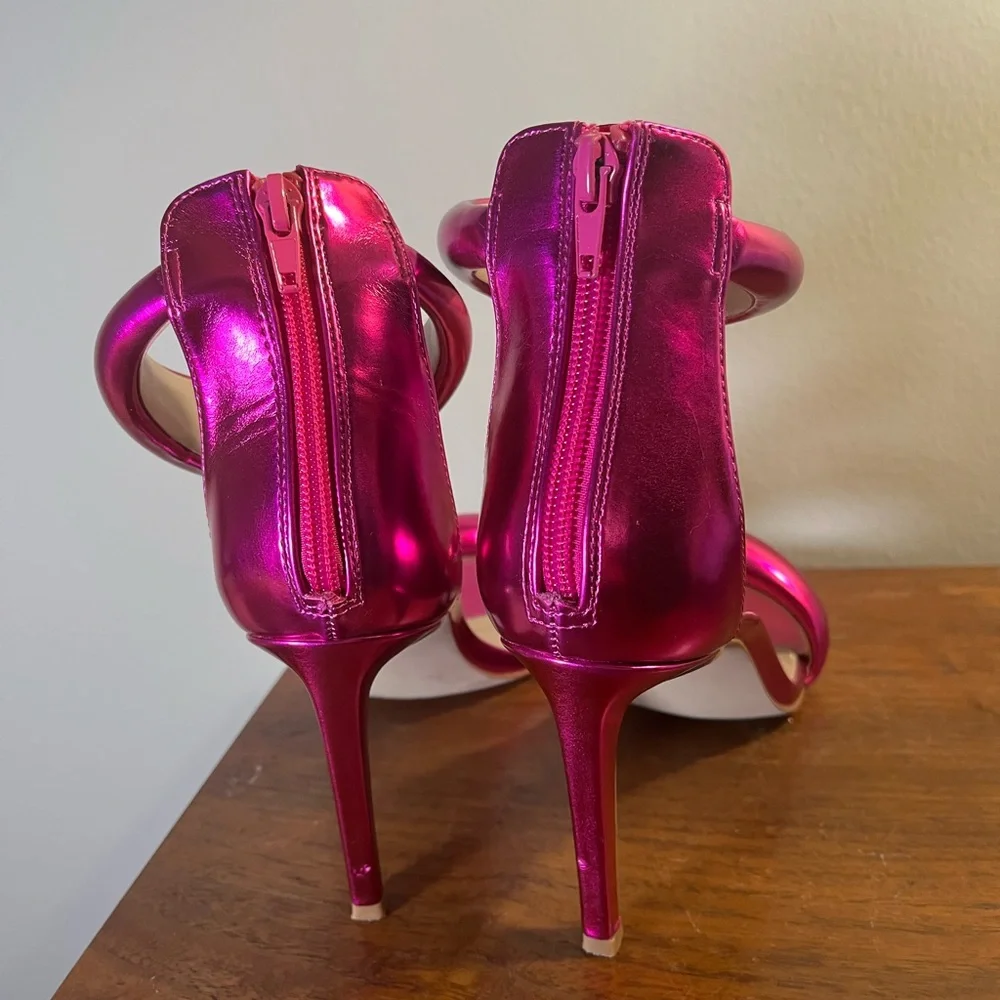Metallic pink Steve Madden Stilettos Size 8.5 - Picture 3 of 6
